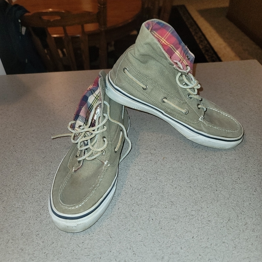 Mens sperry topsider hightop sneakers
